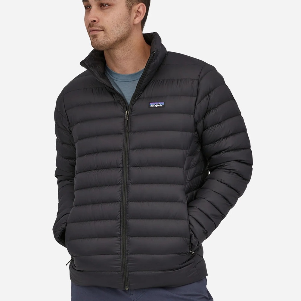 Patagonia Mens Down Sweater Jacket Black Size Small